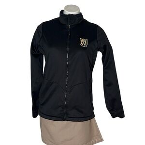 Las Vegas Golden Knights VGK Black Gold Jacket ANTIGUA Womens Size Medium